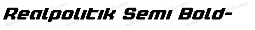 Realpolitik Semi Bold字体转换